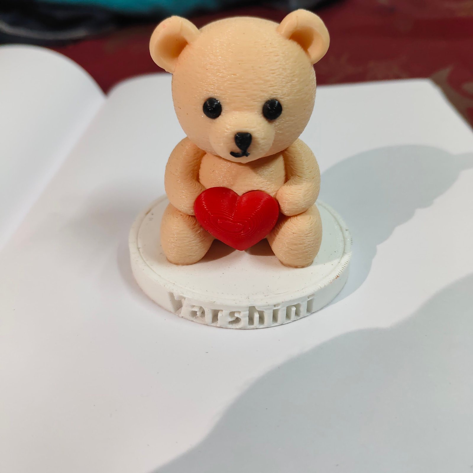 Custom Name Teddy Bear Figurine - Image 4