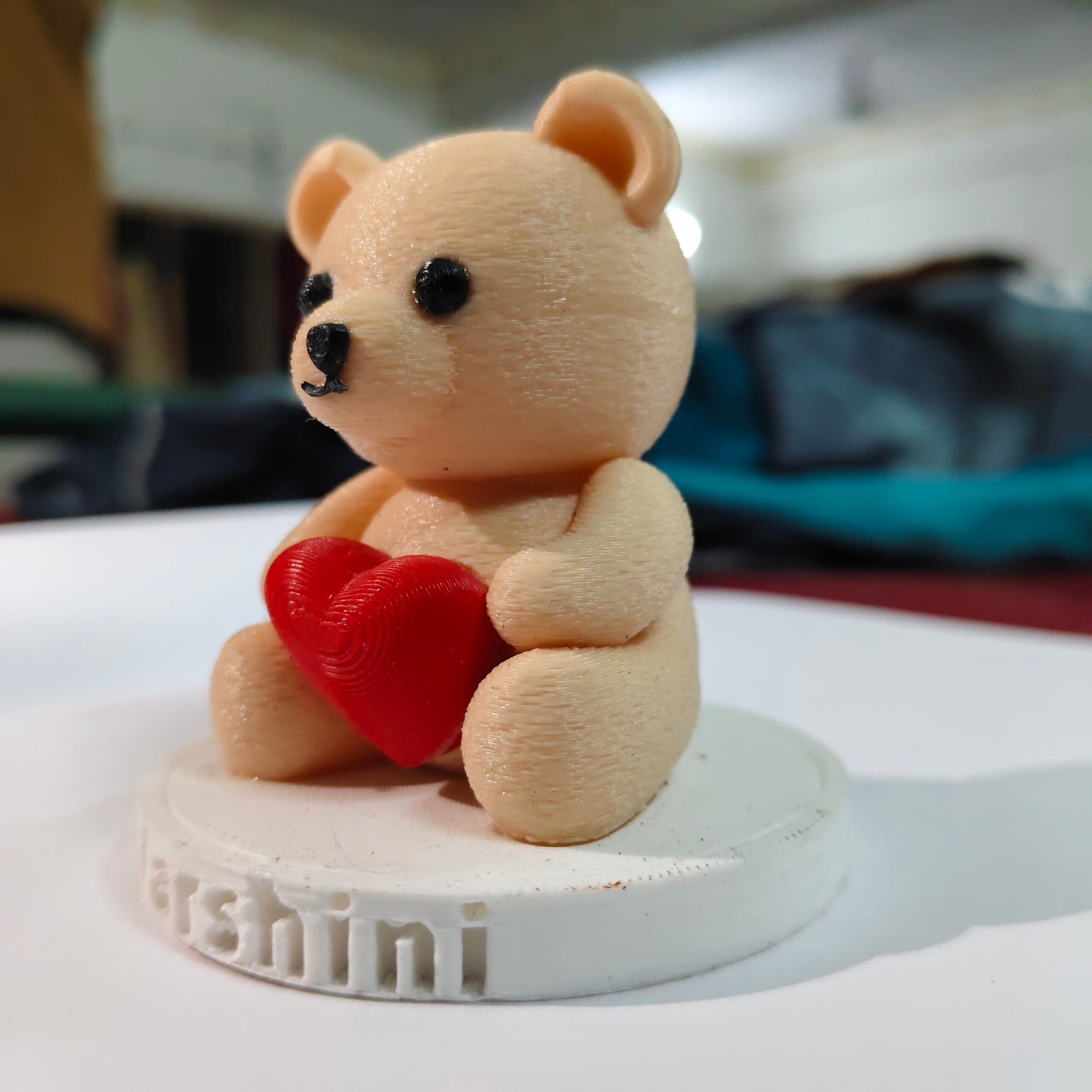 Custom Name Teddy Bear Figurine - Image 2