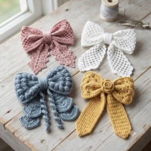Crochet Hair Bow