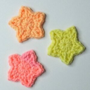 Crochet 2D Star keychain